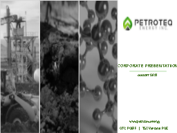 PETROTEQ 2021 August
