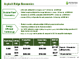 Asphalt Ridge Economics